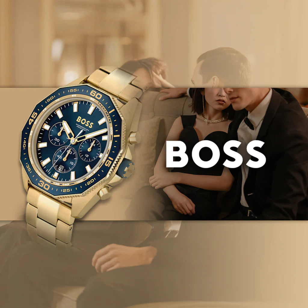 Montre Homme Hugo Boss ENERGY Chronographe Or & Bleu