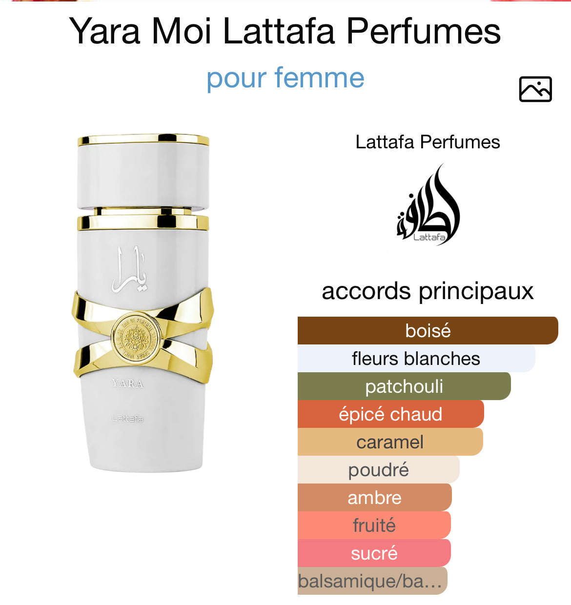 Parfum Yara Moi – Lattafa (Eau de Parfum Femme)
