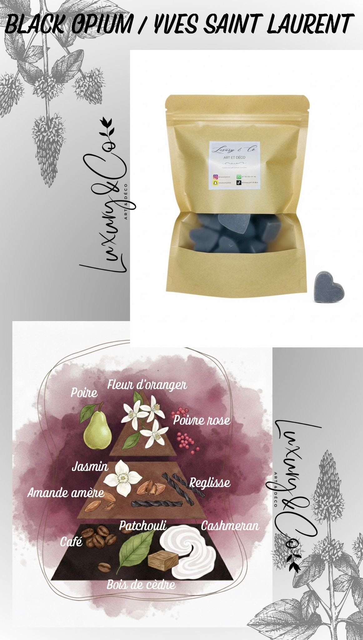 Fondants parfumés – inspirations grandes maisons