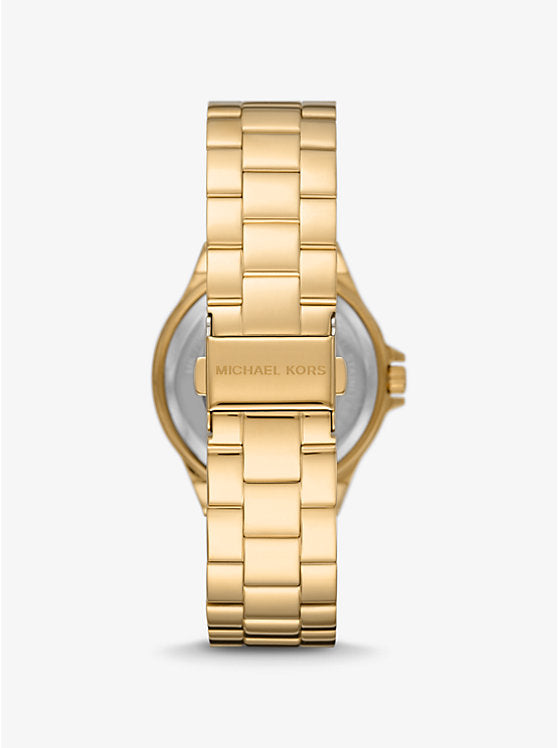 montre michael kors lennox dorée pavée mk