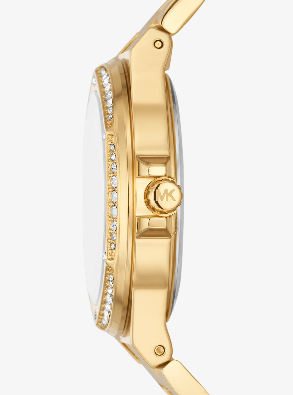 montre michael kors lennox dorée pavée mk
