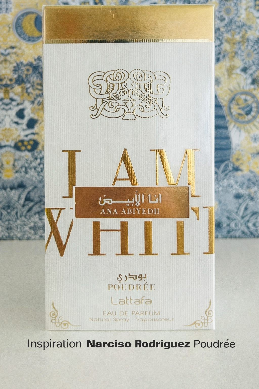 I am white poudrée lattafa eau de parfum 60 ml inspiration narciso rodriguez poudrée