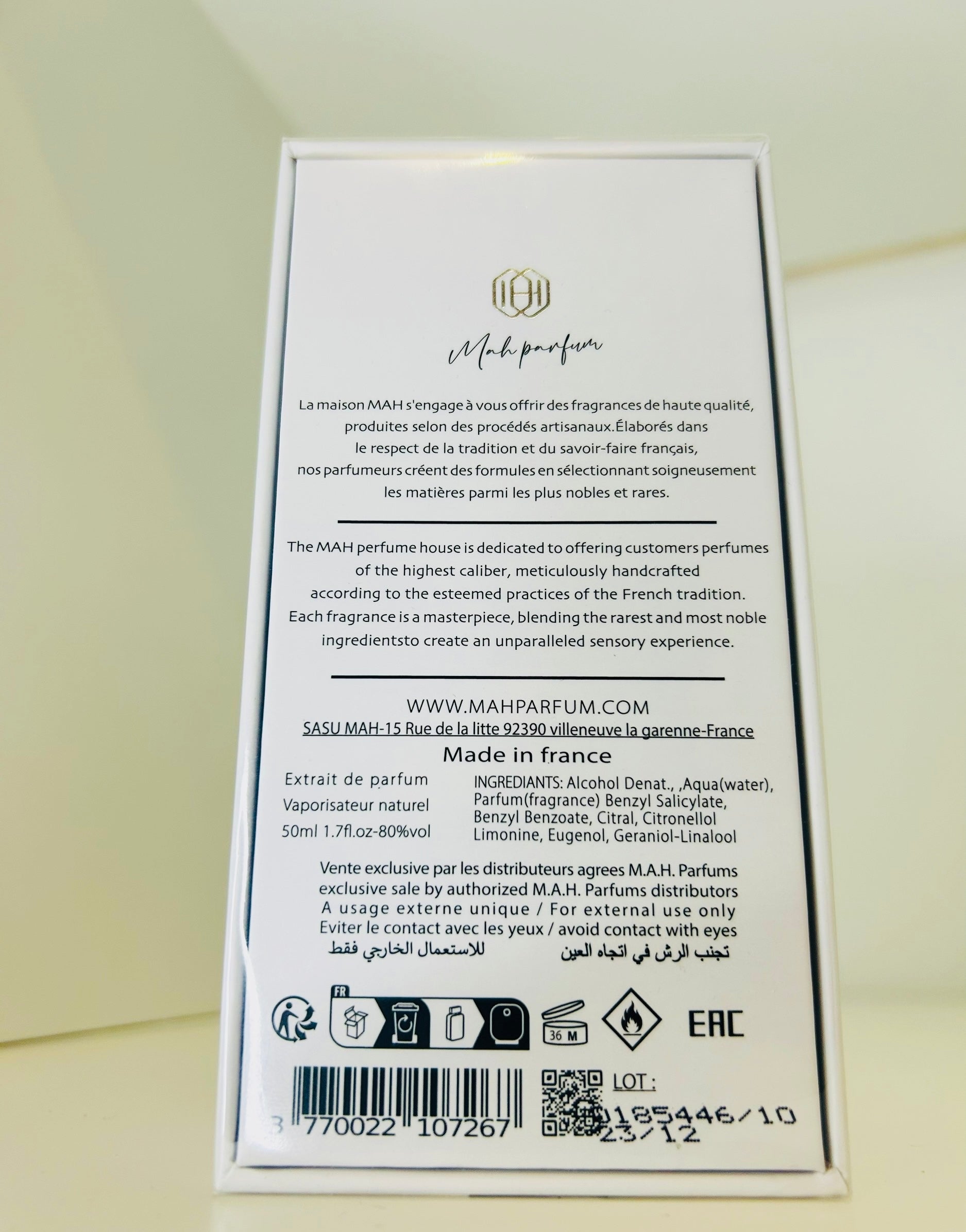 Bois Intense – Extrait de Parfum 50 ml | Édition Prestige – MAH Parfum