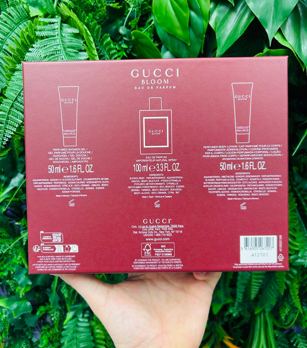 gucci bloom coffret eau de parfum 100 ml + soins corps