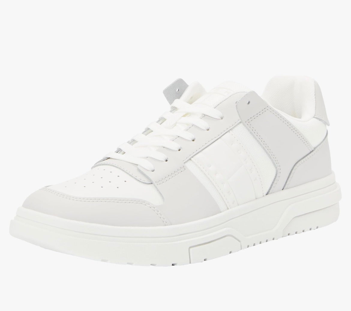 Baskets Tommy Hilfiger Leather Cup Homme Blanches Neuves Taille 41