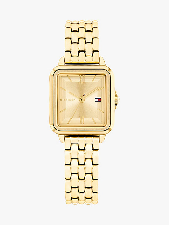 Tommy Hilfiger – Montre Femme Gold Rectangulaire