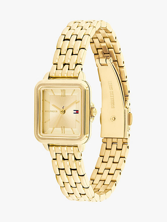 Tommy Hilfiger – Montre Femme Gold Rectangulaire