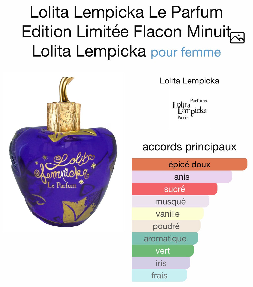 Lolita Lempicka – Le Parfum Édition Limitée “Flacon Minuit” – Eau de Parfum 100 ml