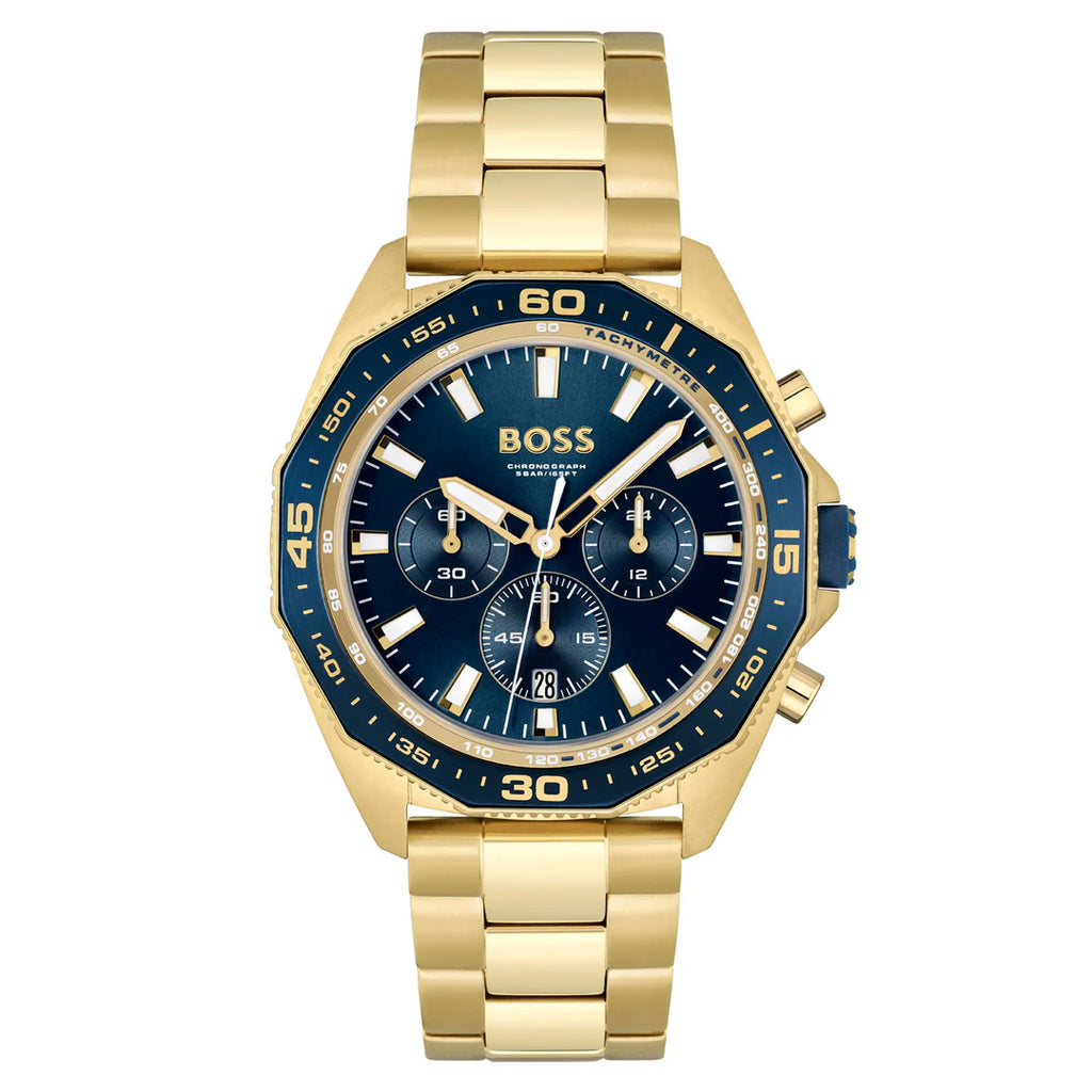Montre Homme Hugo Boss ENERGY Chronographe Or & Bleu