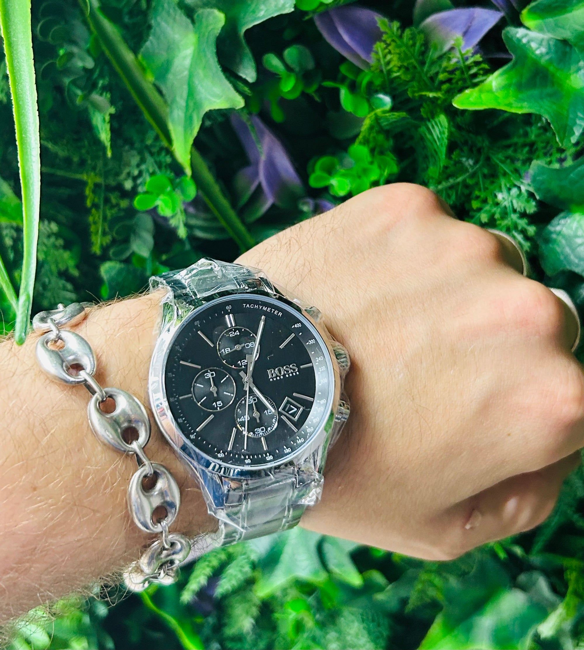 Montre BOSS Homme – Cadran noir & bracelet acier