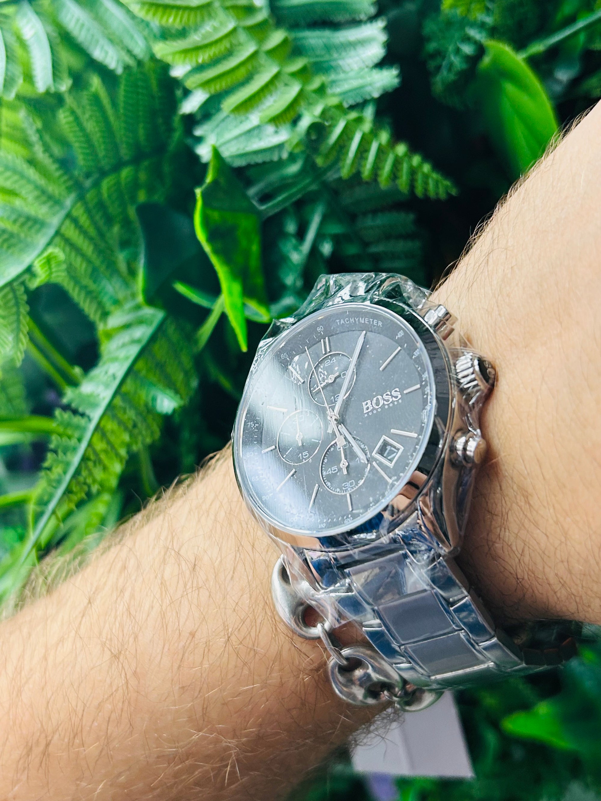 Montre BOSS Homme – Cadran noir & bracelet acier