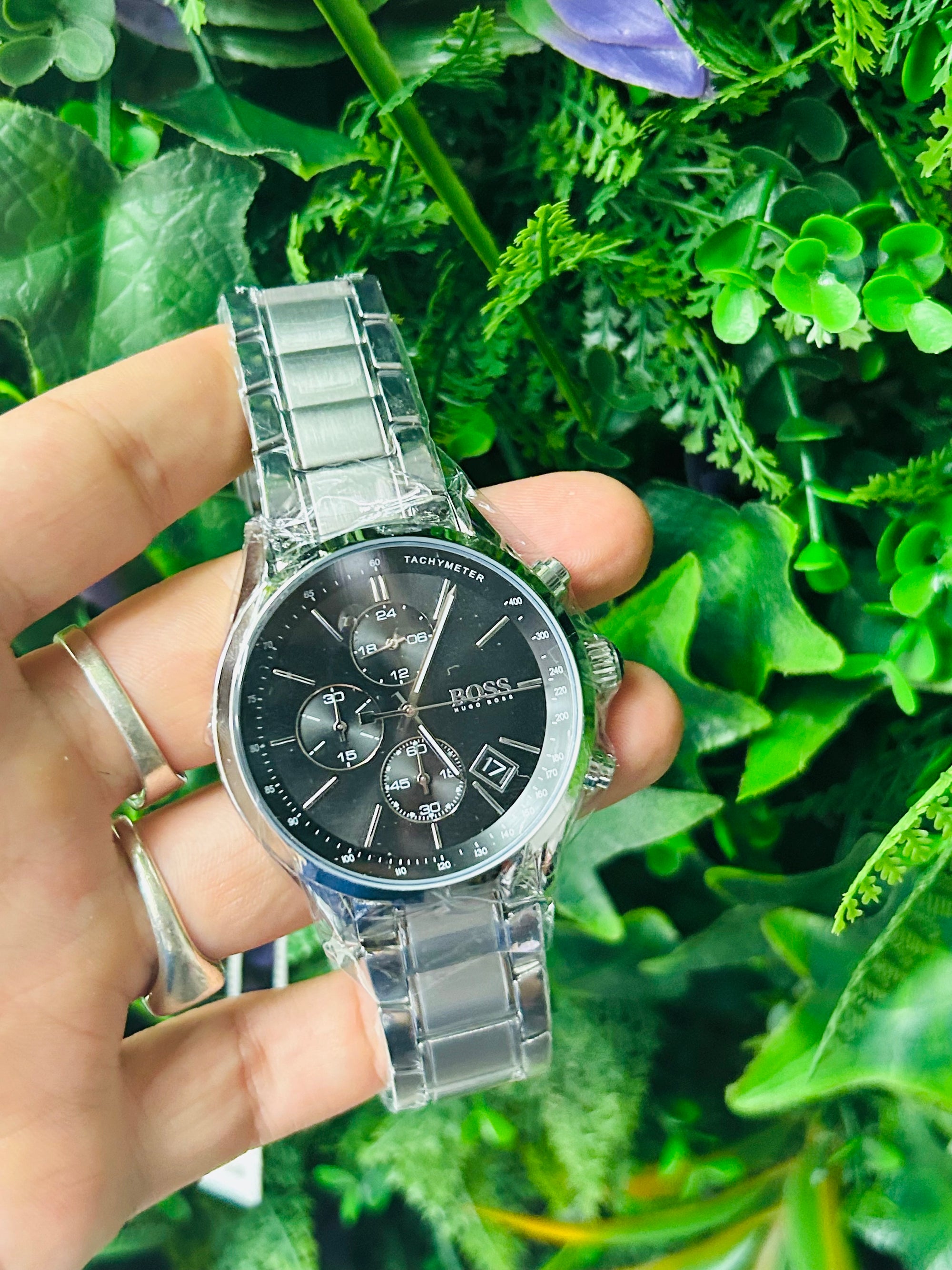 Montre BOSS Homme – Cadran noir & bracelet acier
