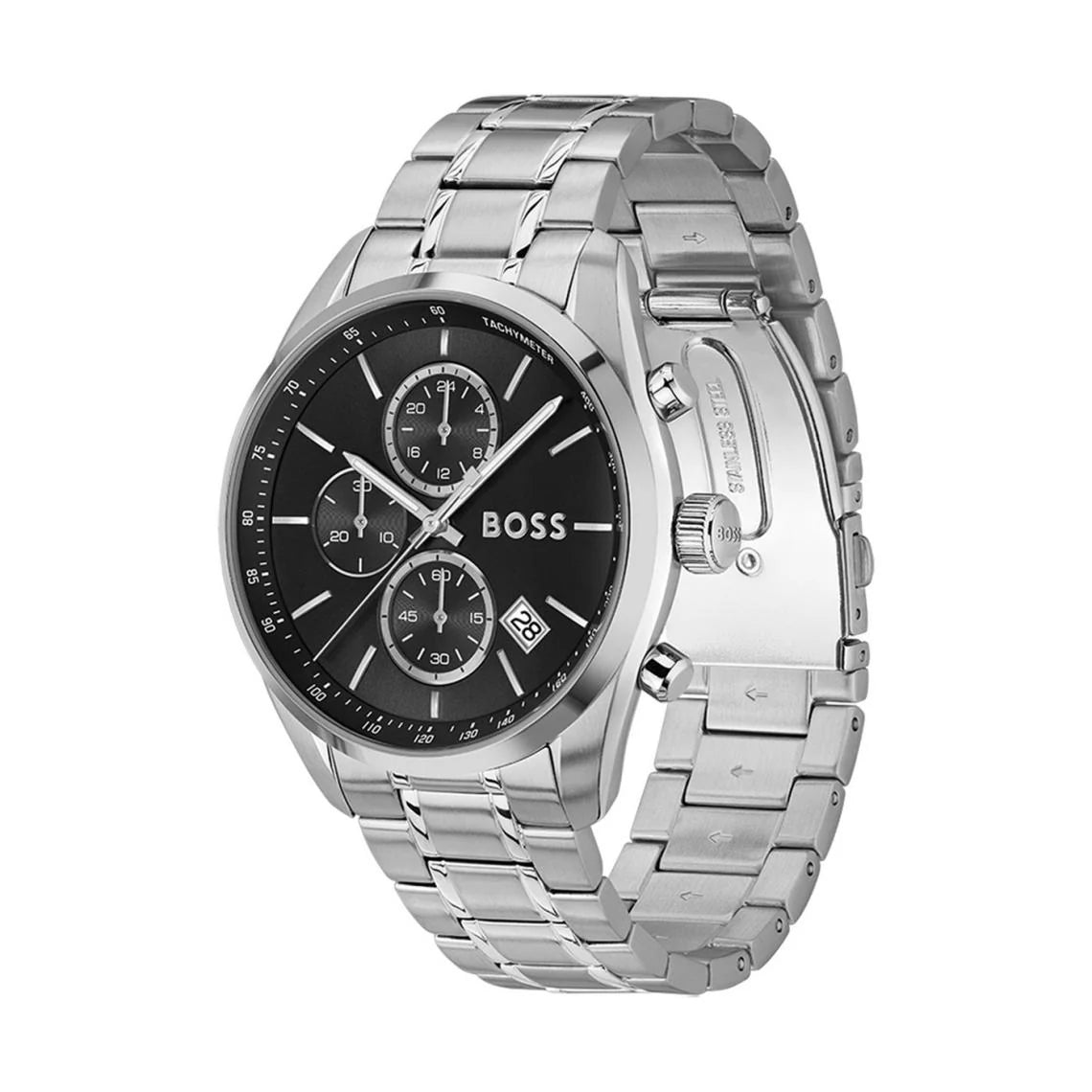Montre BOSS Homme – Cadran noir & bracelet acier